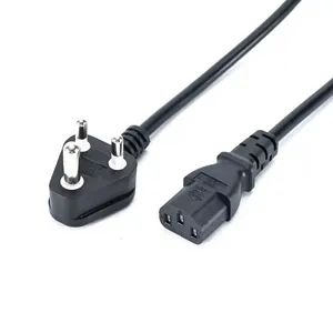 South Africa Power Cord India 3 Pin Power Cord Plug Extension Cord with C13 C5 - Jiaxing Hongzhou Cable Co., Ltd. - China