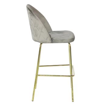 Nordic Dining Bar Chairs Black Fabtic Height Modern Bar Stool High Chair - BAZHOU DOWELL FURNITURE CO., LTD. - China