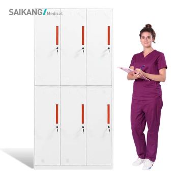 Skh098-6 Saikang Multi-Door Medical Locker Cabinets Stainless Steel Hospital Storage Office Cabinets - Jiangsu Saikang Medical Equipment Co., Ltd. - China