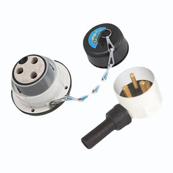 Shree Industrial  Clad Plug Socket Pole Tye 2 Brand Shree Current Rating 20 A Input Voltage 250 V Pin Type 3 Pin Socket Socket With Shutter - Ambika Electric Stores - India