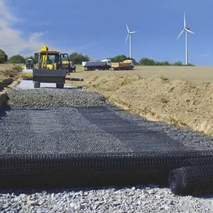 PP Biaxial Geogrids Geogrid Price Polypropylene for Road Civil Engineering PP Biaxial Geogrid Gravel Stabilizer - Anhui Zhonglu Engineering Materials Co., Ltd. - China