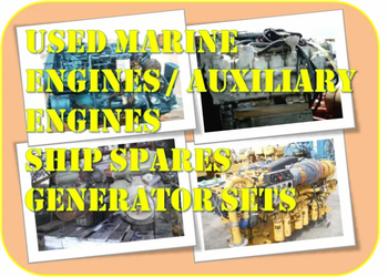 Used Marine Engines / Auxiliary Engines / Ship Spares Product Type Used Marine Engines, Auxiliary Engines, Generator - Pescar - India