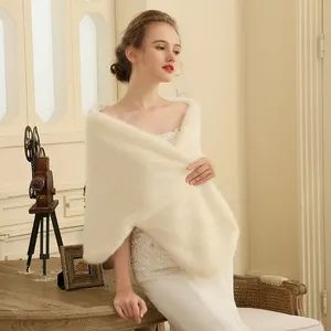 Faux Fur Stoles Bridal Wrap Wedding Accessories Winter Bolero Shwal - Suzhou Taimeng Pet Product Co., Ltd. - China