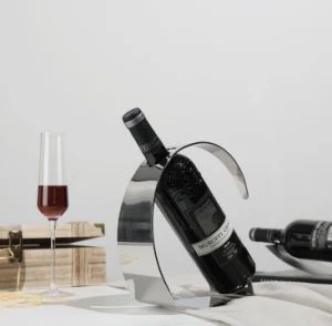 Hot Selling Tabletop Metal Wine Display Rack Kitchen Racks and Holders Wine Holding Rack - We House Hardware Product Co. Ltd - China