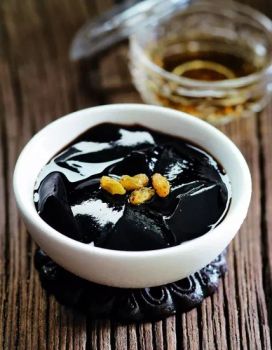 Unrefined Canned Black Grass Jelly Pudding, Without Any Added Sugars. - ZHANGZHOU SUNSHINE FOODS CO., LTD - China