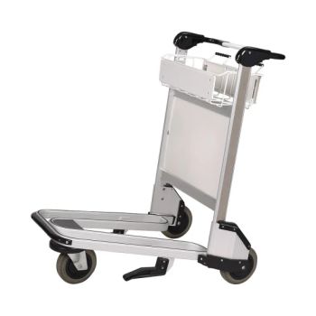 Aluminum Flat Handle Airport Luggage Trolley Brake Auto Wheel Amount 3 Style Unfolding HS Code 87168000 Trademark - Changshu Jinsheng Metal Products Factory - China