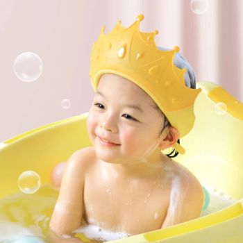 Customized Bath Products Soft Baby Shampoo Shower Protection Hat Baby Shower Cap - Taizhou Xinhaosheng Plastic Industry Co., Ltd. - China