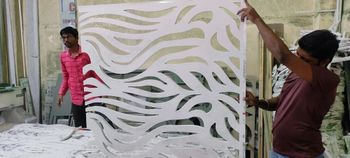 Wpc Cnc Cutting Durability High Aesthetic Appeal Modern Design Installation Ease Easy To Install Application Residential, Commercial, And - Ridhi Sidhi Ply Decor - India
