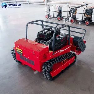 13HP Gasoline/Dieselstraw Crusher Garden Lawn Mower Remote Control Crawler Lawn Mower - Synbon Machinery Co.,Ltd - China