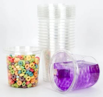 24oz Clear Plastic Parfait Cups with Lids for Dips and Desserts - Ningbo Tianqi Daily Necessities Co., Ltd. - China