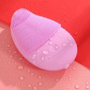 Mango Silicone Rechargeable Ultrasonic Electric Face Wash Facial Massager Cleanser - NINGBO HAISHU HOPE-U INTERNATIONAL TRADING CO., LTD. - China