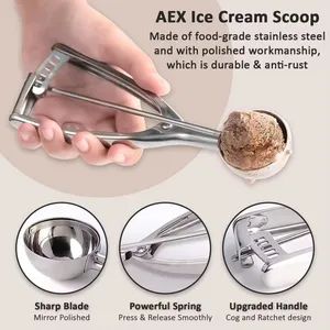 Online New Thickened 304 Stainless Steel Ice Cream Scoop Ice Cream Scoop Fruit Digger Ice Cream Scoop - Changsha Chengtong Technology Co., Ltd. - China