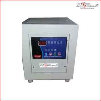 7.5 KVA Air Cooled Servo Stabilizer Material Iron Reset Automatic Capacity 7.5 kVA Phase Single Phase Input Voltage 270 - Servo Syndicate Transformers - India