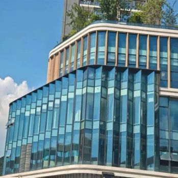 Custom Design Building Facade with Tempered Glass Curtain Wall - Hefei Yiwan Architectural Decoration Engineering Co., Ltd. - China