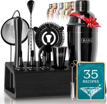 Luxury Stainless Steel Cocktail Shaker Set Custom Bar Tools For Cocktail Enthusiasts Bar Tools Bartender Kit - Yiwu Rewood E-Commerce Co., Ltd. - China