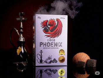 COCO PHOENIX CHARCOAL Ash Residue Low And Clean Heat Output High And Steady Burning Duration 90+ Minutes Smoke Character Odorless And - coco phoenix - United Arab Emirates