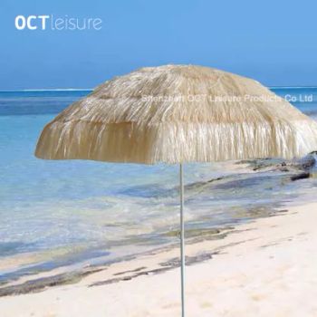 High Quality Straw Like Beach Umbrella Parasol (OCT-BUSTAWB) Color Beige Origin China Condition New HS Code 66011000 Back Without - Shenzhen OCT Leisure Products Co., Ltd. - China