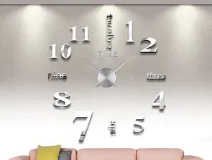 Decor Sticker Mirror Frameless Large Clock Kit Office Decoration 3D DIY Wall Clock - Good Seller Co., Ltd. - China