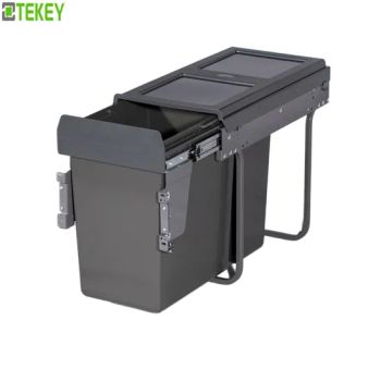 Tekey Garbage Trash Bin Trash Can Plastic Drawers Cabinet Kitchen Built-in Dustbin Kitchen Storage - Guangzhou Huadu District Tekey Manufacturing Factory - China