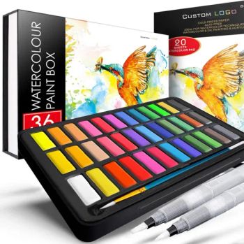 36 Premium Colors in Gift Box with Bonus Watercolor Paper MOQ 200PCS Logo Accept Packing Box in Stock Yes Origin China Type Art - Skylark Network Co., Ltd - China