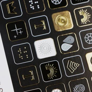 Custom 3D Varnish Gold Foil Raised Pattern Logo Poster Paper Paperboard Card Printing Service - Ningbo Kunpeng Printing Co., Ltd. - China