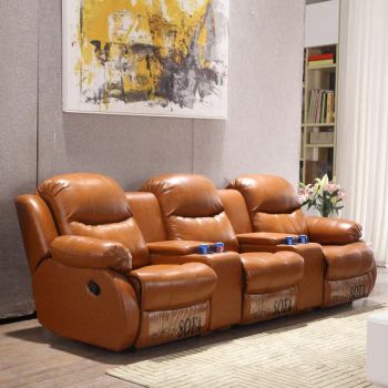 High Density Foam Modern Living Room Chairs Recliner Leather Sofa - FOSHAN SUNLINK FURNITURE LTD - China
