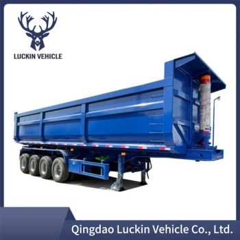 3 Axles Farm Tipper 60 Cubic Meters Hydraulic Cylinder Mini Concrete Dump Trailers for Sale in Cote D′ Ivoire - Qingdao Luckin Vehicle Co., Ltd. - China