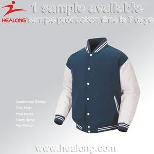 China Supplier Wholesale Clothing Men's Baseball Jersey Cheap Blank Baseball Jackets - Guangzhou Healong Sportswear Co., Ltd. - China