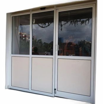 Aluminum Door Partition, For Office Color as per customer Material as per customer Usage/Application Office Country of Origin Made in - Interiors Plus - India