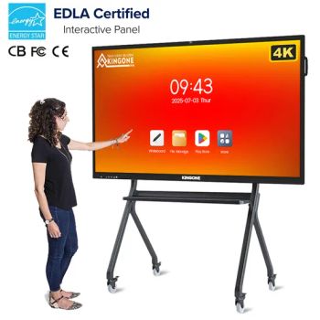 Kingone LCD Writing Smart Board 75 Inch Interactive Flat Panel Touch Screen Digital Whiteboard for Classroom and Meeting Room - Dongguan Kingone Electronics Co., Ltd. - China