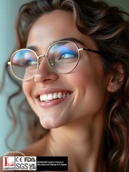Stainless Spectacle Frames Eye Glasses China Factory Optical Eyeglasses Frame - Xiamen Langxue Spectacles Co., Ltd. - China