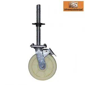 Adjustable Scaffold Caster and Wheels with Locking Brake for Scaffolding or Frame System Ladder & Scaffolding Parts - CANGZHOU SHEEN METAL PRODUCTS CO.,LTD. - China