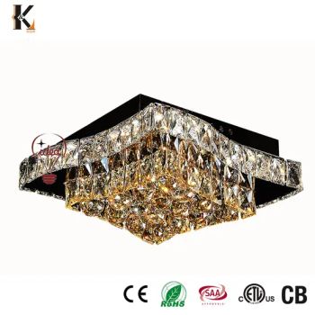 China Light Ceiling Stainless Steel Modern Decoration Ceiling Chandelier LED Crystal Pendant Lamp Luxury Hanging Light Crystal Ceiling Light - Zhongshan Konig Co., Ltd. - China