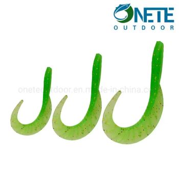 Yjdw-012 Skirt Curly Tail Soft Fishing Lures 9.0cm, 4.0g Lifelike Maggot Soft Plastic Baits and Simulated Silicone Worms Lures - WEIHAI ONETE OUTDOOR PRODUCTS CO., LTD. - China
