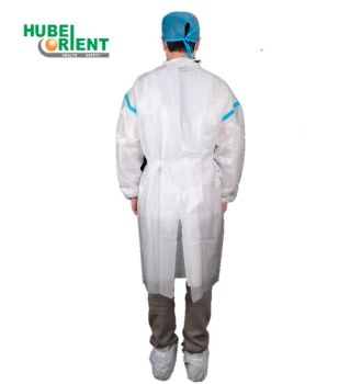 Disposable Medical Supply PP+PE Elastic Cuffs Isolation Gown Waterproof Seam Taped Medical Clothing - Ammex-Weida (Hubei) Health and Safety Products Co., Ltd. - China
