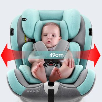 360 Degree Rotating Car Child Safety Seats 0-12 Years Full Configuration Awning Full Package Side Wings 170 Lying Angle - Guangzhou Hansheng Industrial Trading Co., Ltd - China