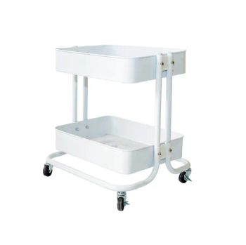 Durable 2-Tier Carbon Steel Utility Cart for Easy Organization - Hebei Booming Furnishings Co., Ltd - China