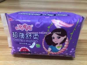 340 mm Anion Chip Women Sanitary Napkin Pads - Champions Industry Co., Limited - China