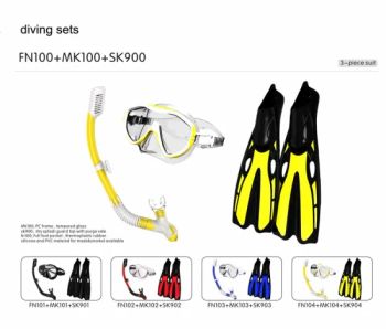 Three Sets Diving Equipment Triathlon Customized Factory Professional Liquid Silicone Diving Glasses Patent Snorkel Tube Freediving Fins (MK100+SK900+FN100) - Shenzhen Pengyifa Precision Mould co., Ltd. - China