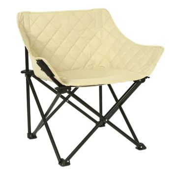Portable Folding Padded Camping Lawn Camp Hiking Sports Hunting Beige Beach Chairs - GOOD SELLER CO., LTD - China