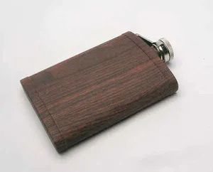 Wood Hip Flask Capacity 6oz Color Wooden Origin China Trademark No Pieces Single Model NO. JC5610 Certification FDA Payment Terms: - Jin Bao Lai Metalware Factroy - China