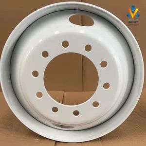 22.5X8.25 Hubs or Rims White Tubeless Steel Truck Wheel PCD 285 Offset 168 Bolt Hole 10 Origin China HS Code 870870 Drive Wheel - QINGDAO SAP INTERNATIONAL TRADING CO., LTD. - China