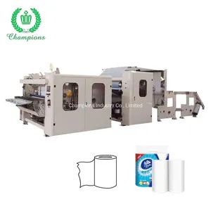 Automatic Gluing Lamination Kitchen Towel Embossing Rewinding Small Toilet Paper Making Machine - Champions Industry Co., Limited - China