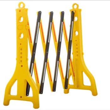 Road Barricade Yellow Plastic Barriers Traffic Safety Barrier Foldable Plastic Safety Barrier - Hebei Shangze Rubber and Plastic Products Co., Ltd. - China