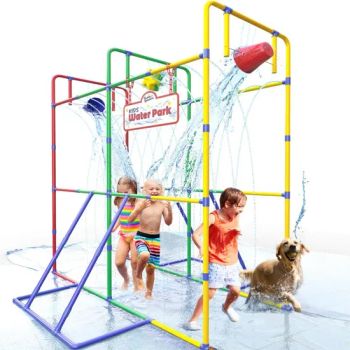 Backyard Waterpark with Splash Wheel, Dump Buckets for Kids Outdoor Water Play - Free Market Co.,ltd - China