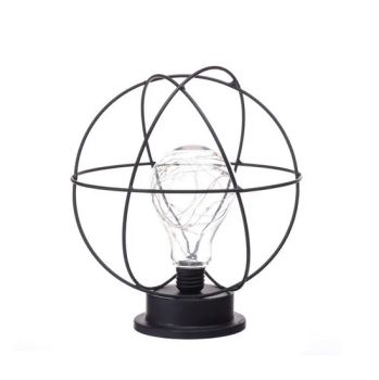 Metal Candleholder with LED String Lights and Bulb - Ningbo H&G Home Decoration Limited - China
