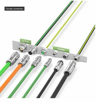 Circular Connectors Connector Type Circular Design Variants Straight Or Angled Industries Served Industrial Automation Application Transmitting Signals, Data, And - SP Connectronix - India