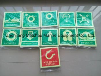 Marine Lifesaving and Fire Safety Signs Imo Symbols - Zhenjiang Matchau Marine Equipment Co., Ltd. - China