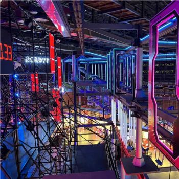 Cyberpunk Theme Indoor Sports Park Zxy Funbox Customized Amusement Park Equipment with High Rope Courses - Nanjing Pegasus Recreation Equipment Co., Ltd. - China