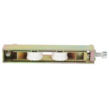 2 Wheels Design Aluminum Doors & Windows Plastic Bracket Pulley Roller - Guangdong Runo Hardware Technology Co., Ltd - China
